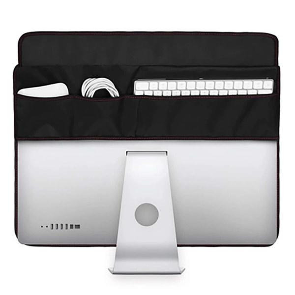 21,5/ 27 tuuman musta tietokoneen näytönsuojus Vedenpitävä PU-suoja iMac LCD-näytölle Näytönsuojuspussi 27 A