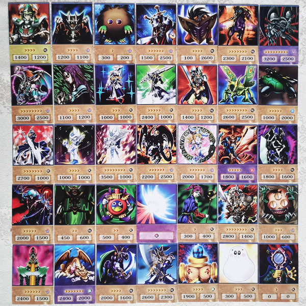 100 kpl Yu-Gi-Oh Anime Style -kort Magiker Obelisk DM Classic P 100 kpl Yksi koko 100Pcs One Size