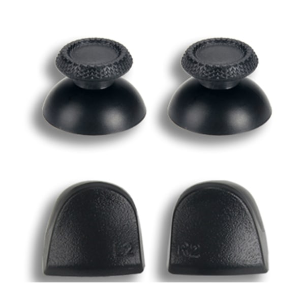 Hållbara L1-R1 L2-R2 Triggerknappar 3D Analoga Joysticktummar Stick Cap Ledande Gummi för PS5-Kontroller Set