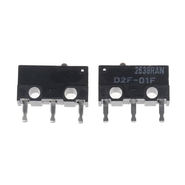 Mus Mikro Switch D2F-01F Museknap Grå Punkt Guld Sølv Legering Kontakter
