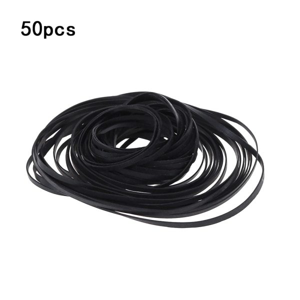 50 stk 4 mm bredde Universal Mix Kassett Teip Maskinbælter Diverse Drive Flat gummibælte for CD DVD-spillere Walkman