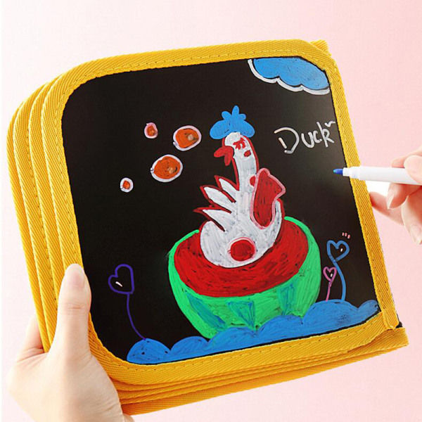 Småbarn raderbar Doodle Book Återanvändbara ritblock Färgläggning Do A16