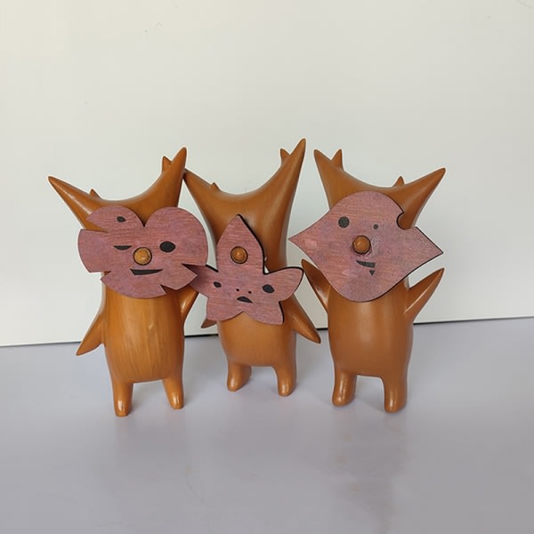 Korok trästaty Hantverk Dekoration Spelälskare Zelda Bre C onesize C onesize