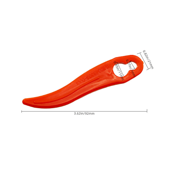 50-pack Helt Nya Böjda Bosch Grästrimmerblad för Bosch Durablade Art 23-18 LI Art 26-18 LI Grästrimmers L92