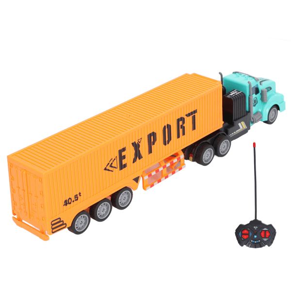 Skala 1:48 Fjärrkontroll Semi Truck High Simulering RC Carrier Transportbil för barn