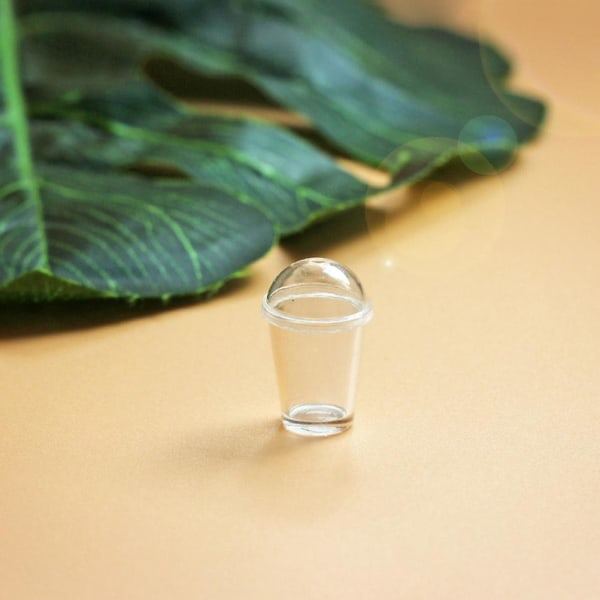 5 sett med mini-tilbehør Nøkkelringer DIY Øredobber mini kaffekopper Mini-smykker Mini huskopp pynt minikopper (2.1x1.4cm)