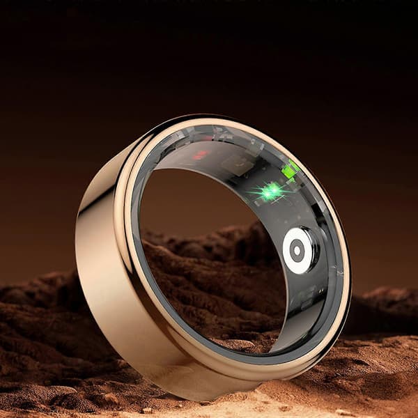 Smart Ring til Blodtryk, Sundheds- og Aktivitetsmonitorering - Blodsukker, Søvn, Puls, 100% Ny guld guld gold 11