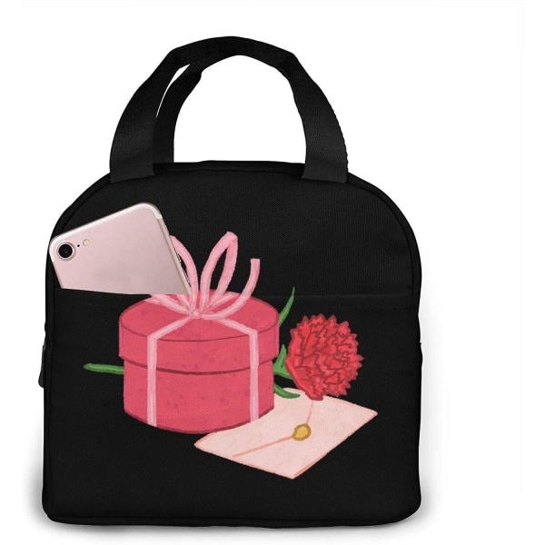 Grattis på mors dag Unisex isolerad matväska Tote Bag Lunchbox Kylväskor för utomhus/arbete/universitet