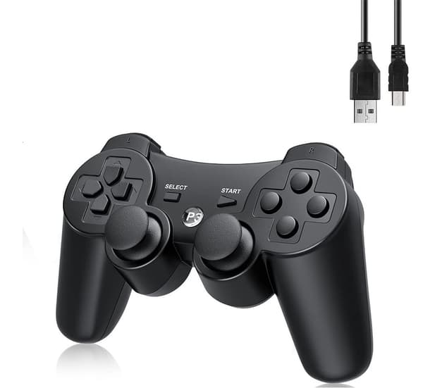 Trådløs controller - Controller til PS3 kompatibel sort