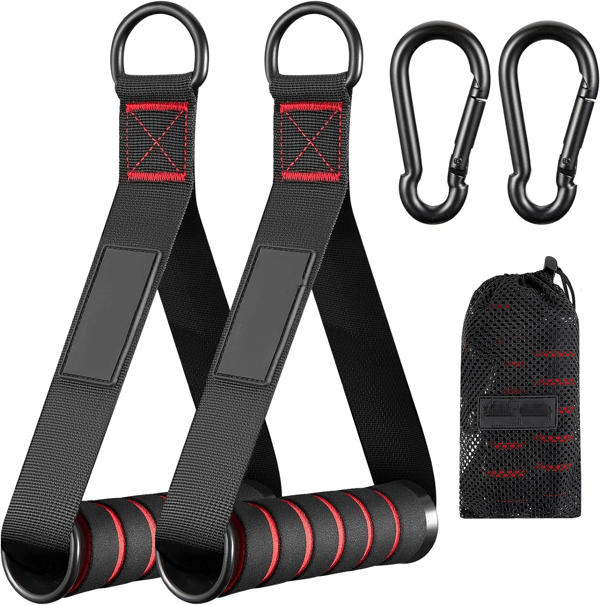 Workout Handles - Premium Replacement Equipment for Pilates, Yoga & Strength Training Ergonomic Pull Handles