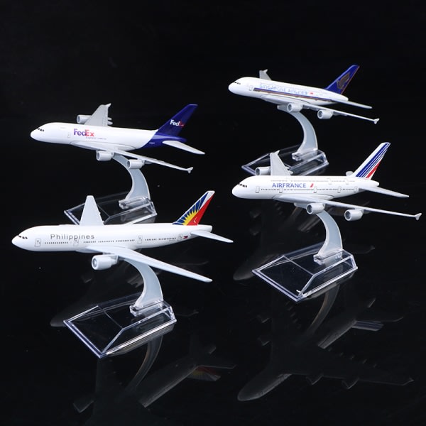 Original modell A380 Airbus flygplan modell flygplan Diecast Mode 8 (Frankrike)