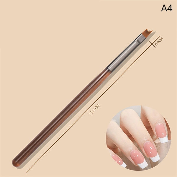 Neglekunstbørste Ritverktyg Spets-Brush Manikyr Gel Polish UV A9 onesize A9 onesize