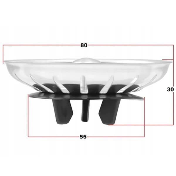 Prop til IKEA Køkken Atlant / Domsjö / Si til Vask - Kurveventil 1-pak 1-Pack