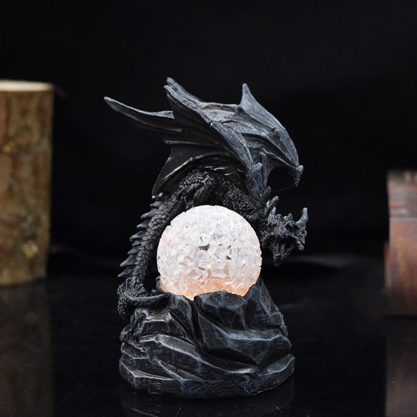 Fargeskiftende Lava Resin Base Dragon Statyer Luminescent Holy Dr A6 onesize A6 onesize