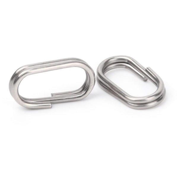 Fiskehängande Snap Barrel Swivel Oval Split Rings 8 X13 MM
