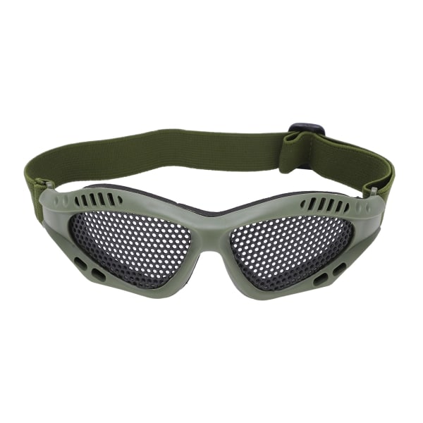 Mesh Slagtålig Hög seghet Andningsbara skyddsglasögon för skjutspel Utomhusridning Military Green