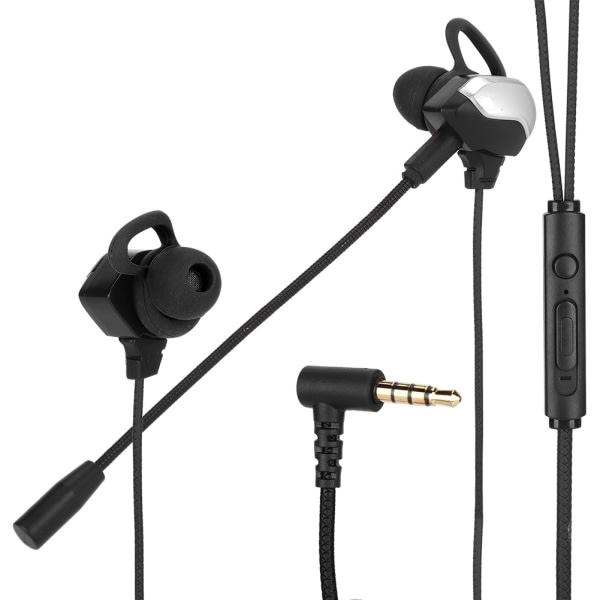 G3000 Universal 3,5 mm kabelanslutna in-ear-spelhörlurar Brusreducerande spelheadset Silver