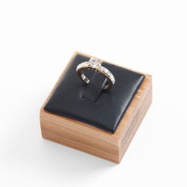 Træ Ring Display Stand Smykke Display Rekvisitter black
