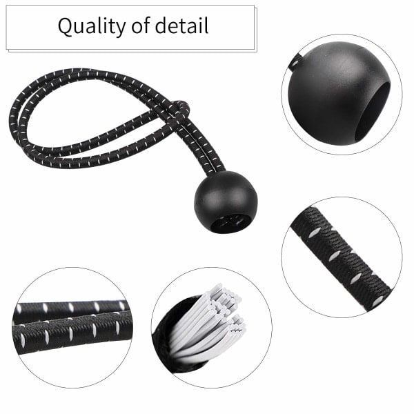 10 stycken gummiband med boll, 3 stx10cm + 4 stx15cm DXGHC