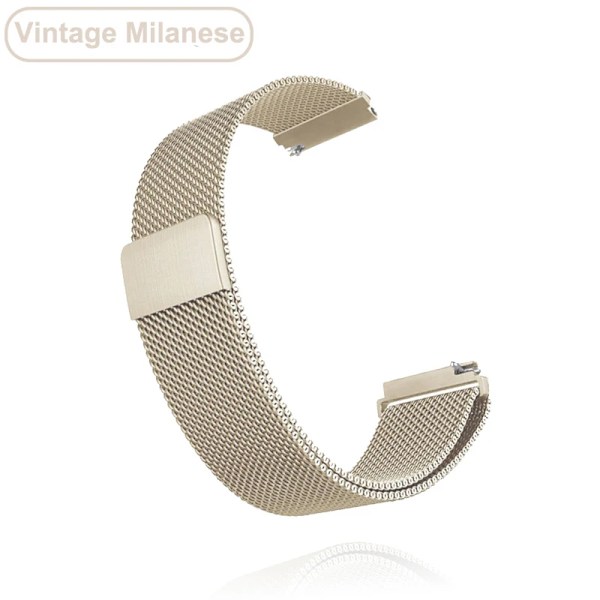 18 mm 20 mm 22 mm metallrem för Garmin Vivoactive 3 4 4s Band Watch Venu 2 2s SQ Forerunner 645 Armband Silikonögla Nylon handled Metal Vintag Metal Vintage For Vivoactive 4s