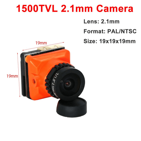 2,1 mm Lens Mini FPV-kamera SVART svart