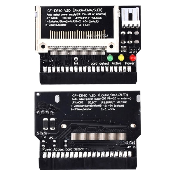 Dobbeltsidig CF til 40Pin ID-adapter Strøm 5V Adapter Conve