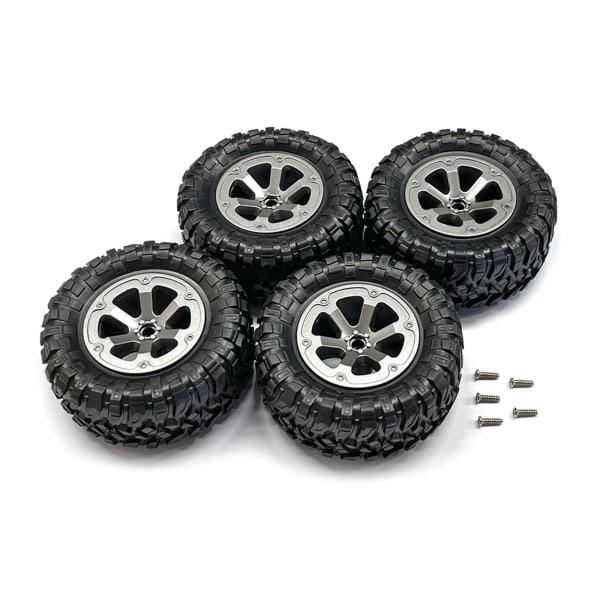 Slitstarkt R/C Crawler Wheel Tire Tire Hub & Tire 4PCS/ Set för WPL 1:12 4x4WD