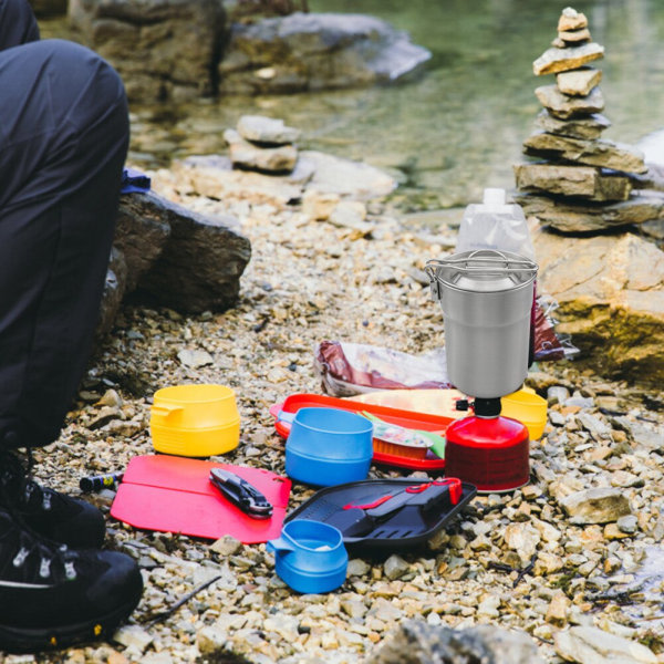 1L Foldbar Udendørs Campingkoger Kopper Rejse Picnic