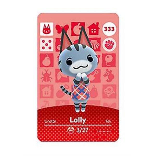 Nfc spilkort til Animal Crossing,ch Amiibo Wii U - 333 Lolly