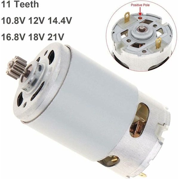 RS550 12V DC-motor 23000 RPM Högt Vridmoment Växellåda för Elektriska Borrmaskiner/Skruvdragare
