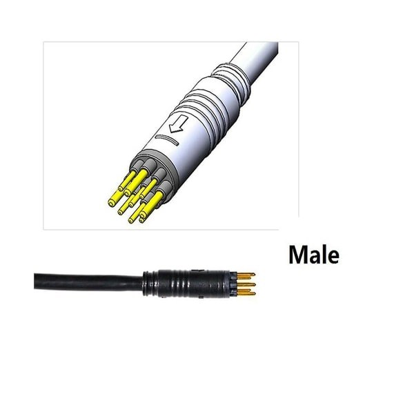 2kpl 60 cm E-pyörä 9-pin moottori jatkojohto kaapeli vedenpitävä liitin etupyörään takaosaan