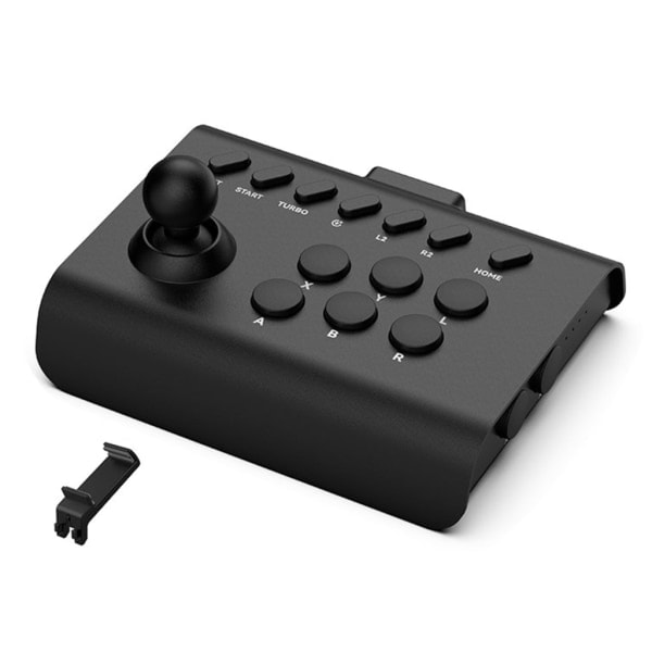 Konsol Rocker Trådløs/Bluetooth Kompatibel/2.4G Forbindelse Spil Joystick Arcade Fighting Controller Type-C Interface Sort