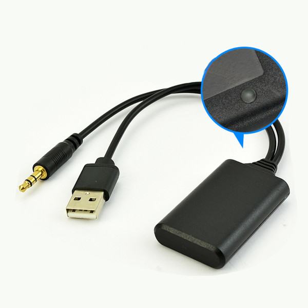 Bluetooth-kompatibelt modul Trådløs til lydindgang Musikafspiller Kabeladapter USB+DC-modtager Stereonavigationsradio