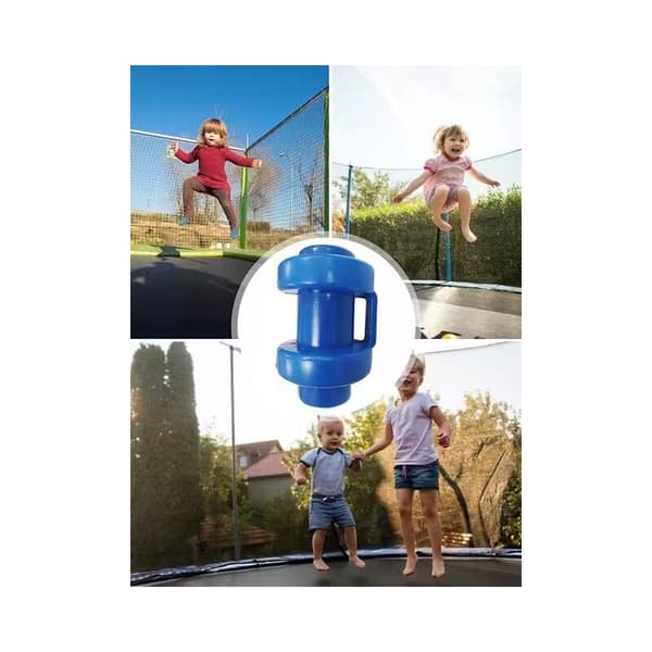 8 stk. Trampolin Endestykker Ø 25 mm, Trampolin Reservedel, til Trampolin Netstænger, Blå