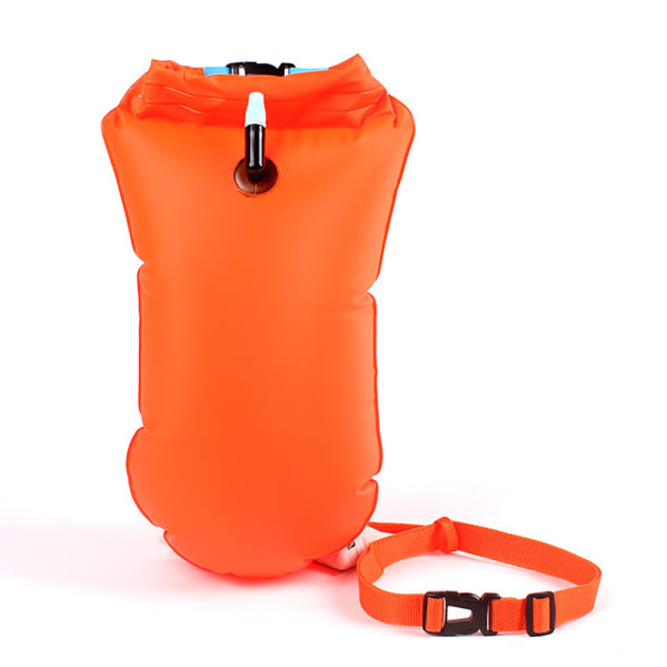 20L uppblåsbar öppen simboj Float Vattentät Air Dry Bag Orange one size