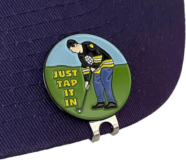 Cool golfhatteclips med emaljeret magnetisk boldmarkør