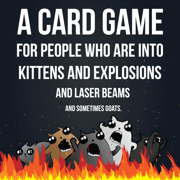 Imploding Kittens Utbyggnadsset - Enkla familjevänliga festspel - Kortspel för vuxna, tonåringar och barn - 20 korttillägg 1 set 1 set