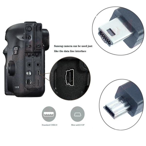 Ersattingskabel AVC-DC400ST Audio Video RCA for Canon EOS 1D, 1D X, 500D, 550D, 5D Mark III, 600D, 60D, 650D, 700D