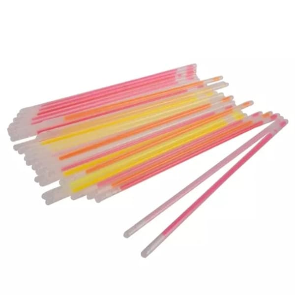 100 stk - Selvlysende Glowsticks - Armbånd multifarge multifärg