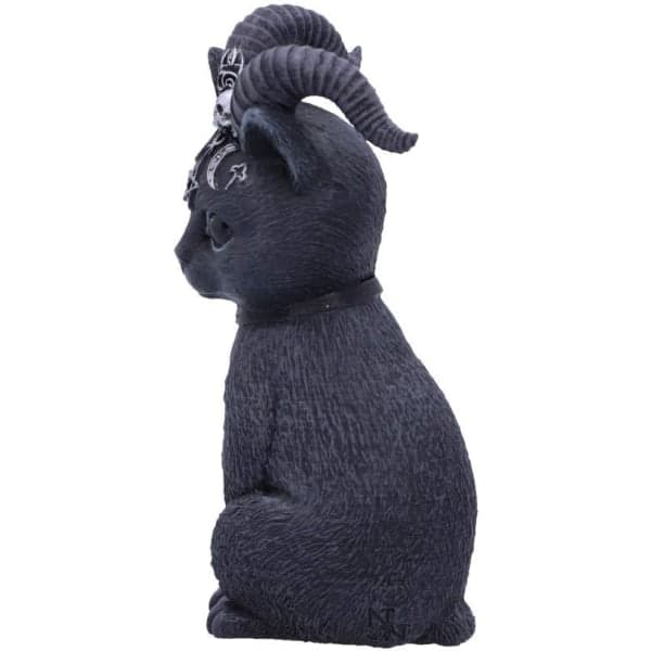 CDQ Pawzuph Polyresin figur, sort og sølv, 11 cm