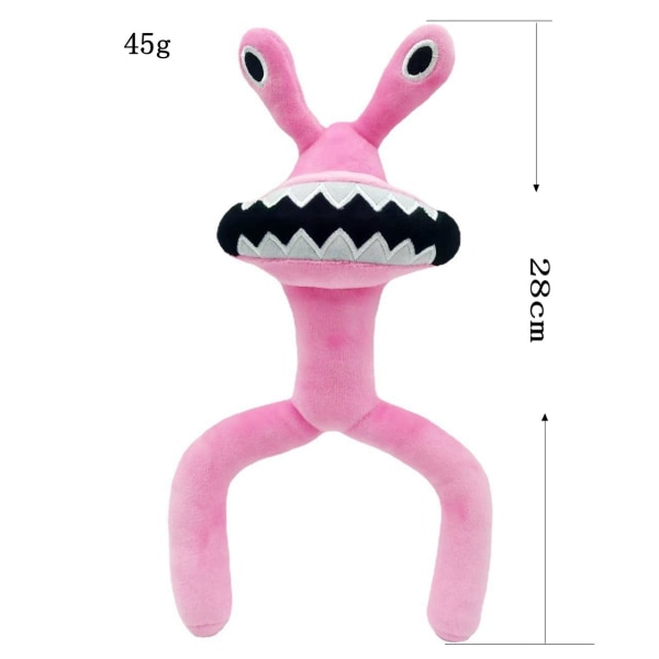 Roblox Rainbow Friends Rainbow Pals plyslegetøj dukke Pink Bared Teeth 25cm-53cm