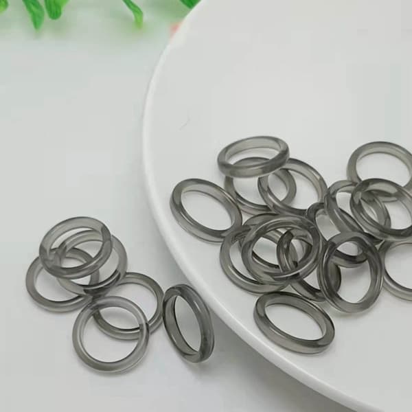 2x Akryl Søte Ringer Sett Fargerike Ringer Transparent Stable Ringer Estetisk null - B