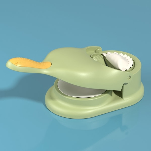 2 i 1 DIY Dumpling Maker Dumpling Skin Press Dough Presser Mol Grön one size Green one size