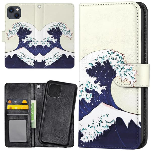 iPhone 13 - Wallet Case/Case Wave Multicolor multif\u00e4rg