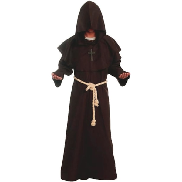 monastery monk medieval monk with hood renaissance priest rock costume cosplay