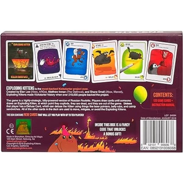 Explosion Kitten Party Pack - Korttipeli aikuisille, teineille ja lapsille