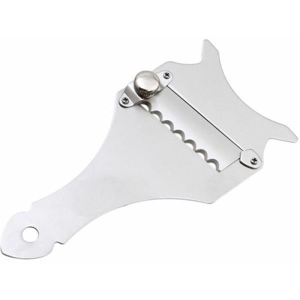 Tryffel Rivjern i Rustfrit Stål Handy Wave Cutter Razor Blade Chokoladeudstyr Ost Chokolade Rustfrit Stål 1 stk