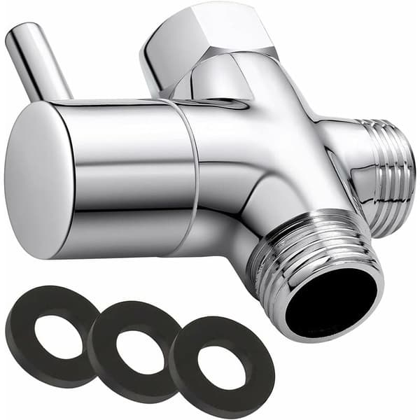 G1/2\" 3-vägsventil, solid mässing 3-vägsventil, handduschset, universella tillbehör
