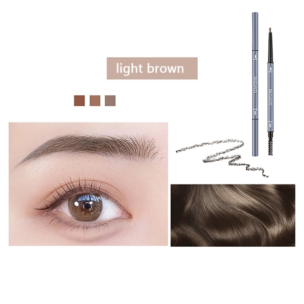 Ögonbrynspenna med dubbelt huvud Långvarig vattentät nyansförstärkning Ljusbrun oneszie Light brown oneszie