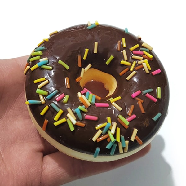 6,2 cm DIY Donut Legetøj Antistress Squishy Langsomt Stigende Simuleret Kage Squishy Sjov Squish Legetøj Rekvisitter Chokolade